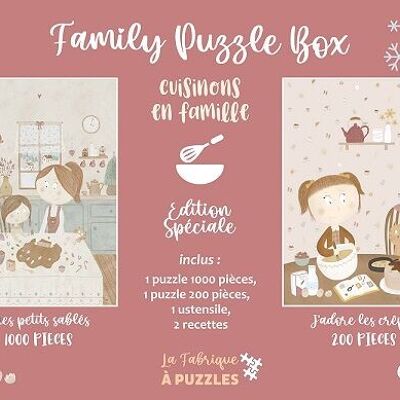 Caja Puzzle Familiar - 2 puzzles 300/1000 piezas - Cocinemos en familia