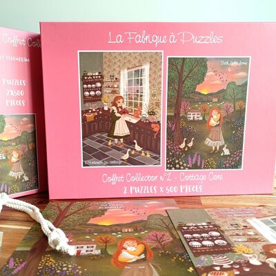 Collector's Box n. 2 "Cottage Core" 2 puzzle da 500 pezzi di Sérénitam