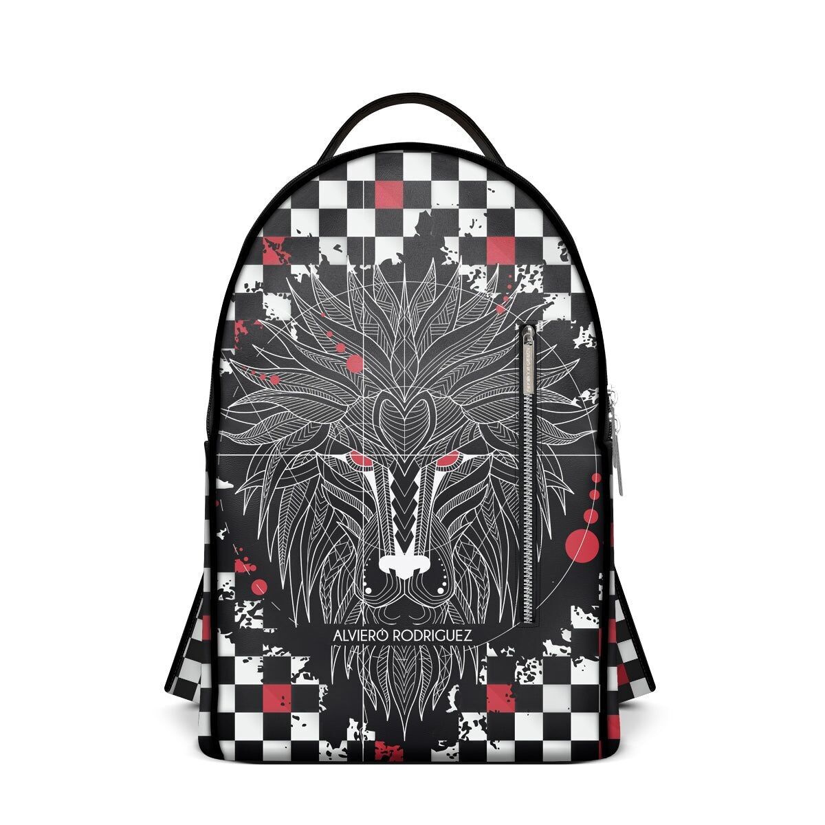 Geometrischer Lion Street Rucksack