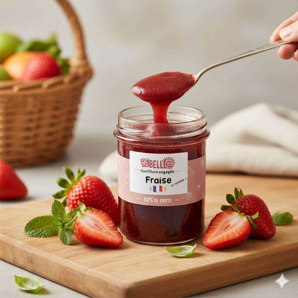 Confettura di fragole Re-Belle 230gr – La tradizione rivisitata con impatto