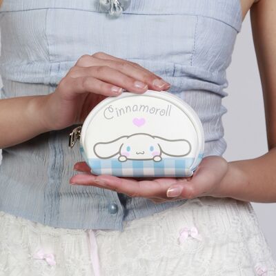 Sanrio Cinnamoroll Vichy-Monedero Oval Casual, Multicolor