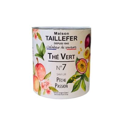 Peach, Passion Fruit Green Tea 60g box - N°7 Maison Taillefer