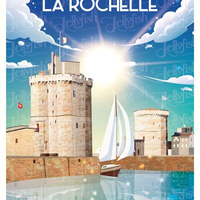 Affiche LA ROCHELLE 40X30