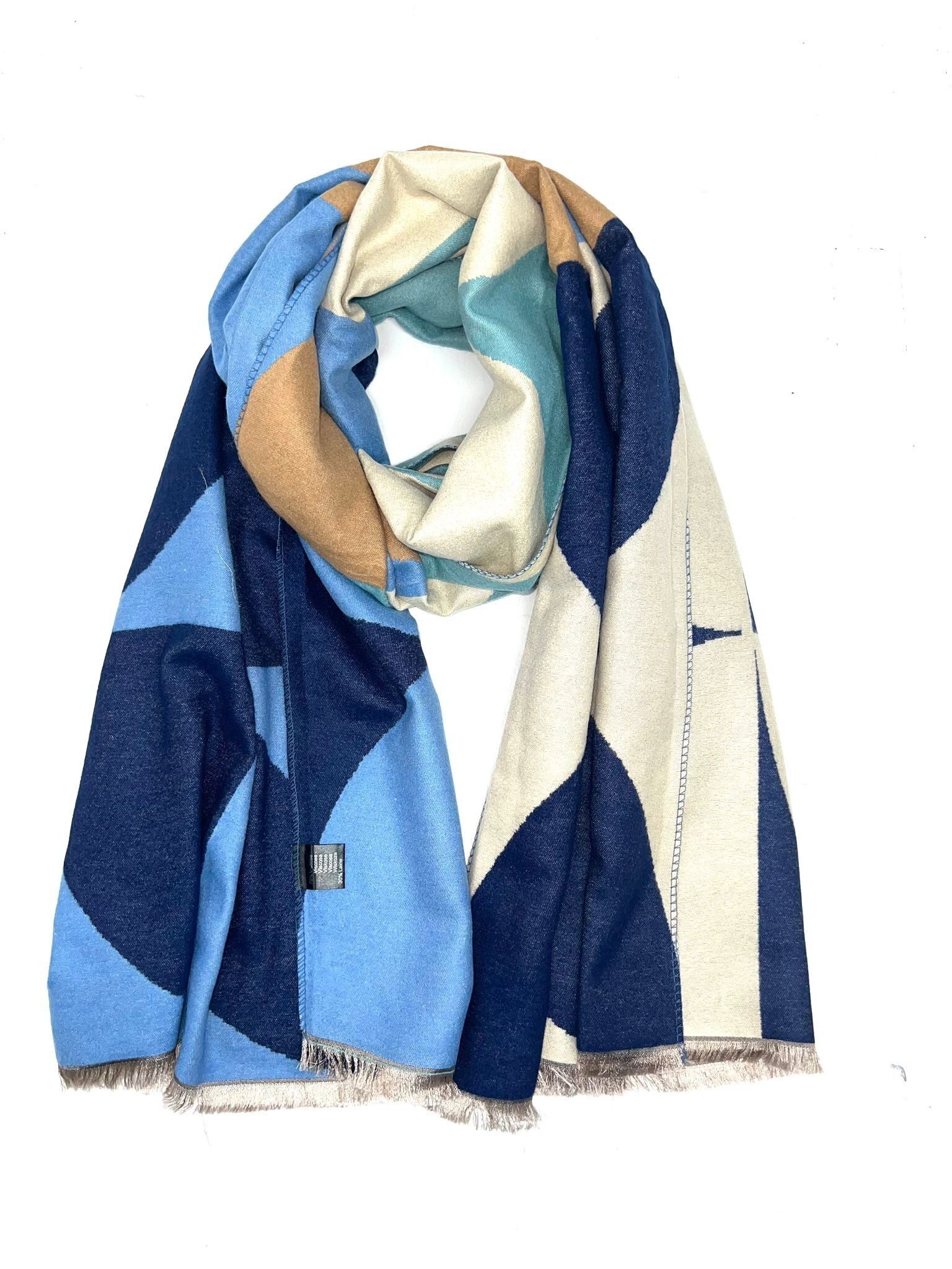 HH-275 Echarpe chic motif géométrique