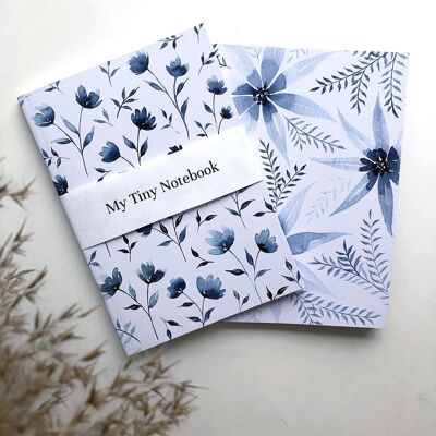 Set of 2 Pocket Notebooks A6 (Blank + Dotted Pages)