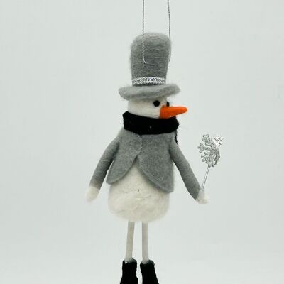 SNOWMAN AND FLAKE - FE417