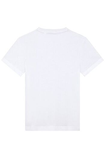 T-shirt blanc recyclé unisexe 2