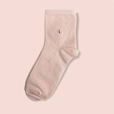 Calcetines cortos reciclados 36/40 Petalo rosa