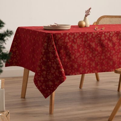 Christmas tablecloth cotton jacquard FROST