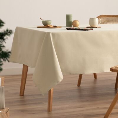 Christmas tablecloth in plain jacquard cotton LIGHTS