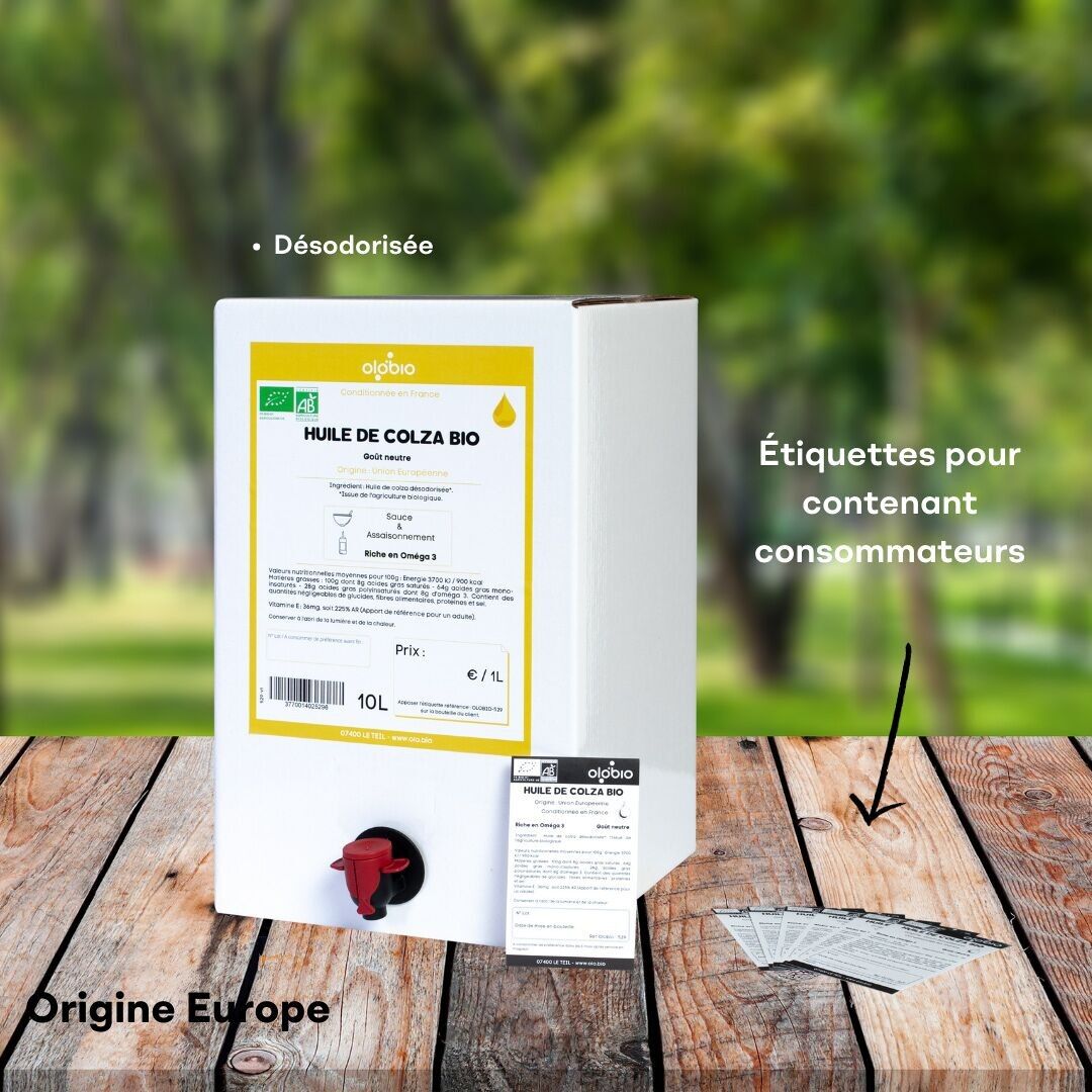 OLIO DI RAPE BIOLOGICO - Deodorato