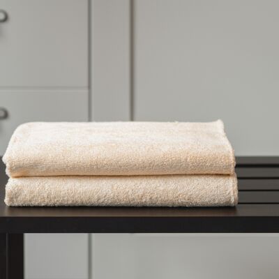 Double Bath Towel - Rust Cream