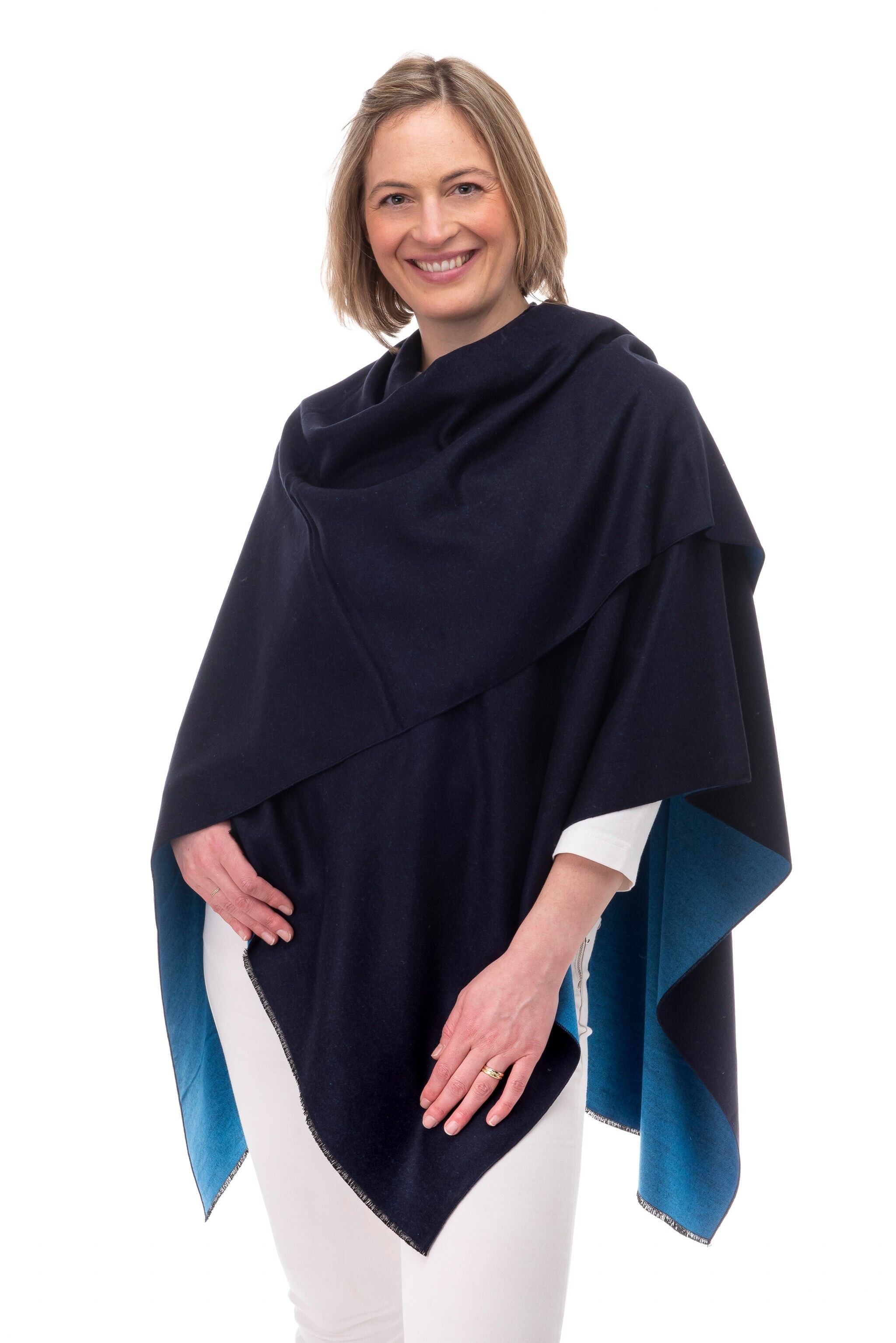 Clara FB169 Reversibile Wrap Blu Navy/Denim