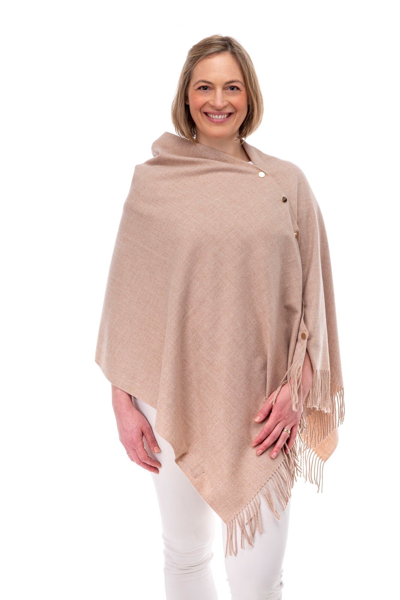 Gisella FB186 Poncho - Moka chiaro