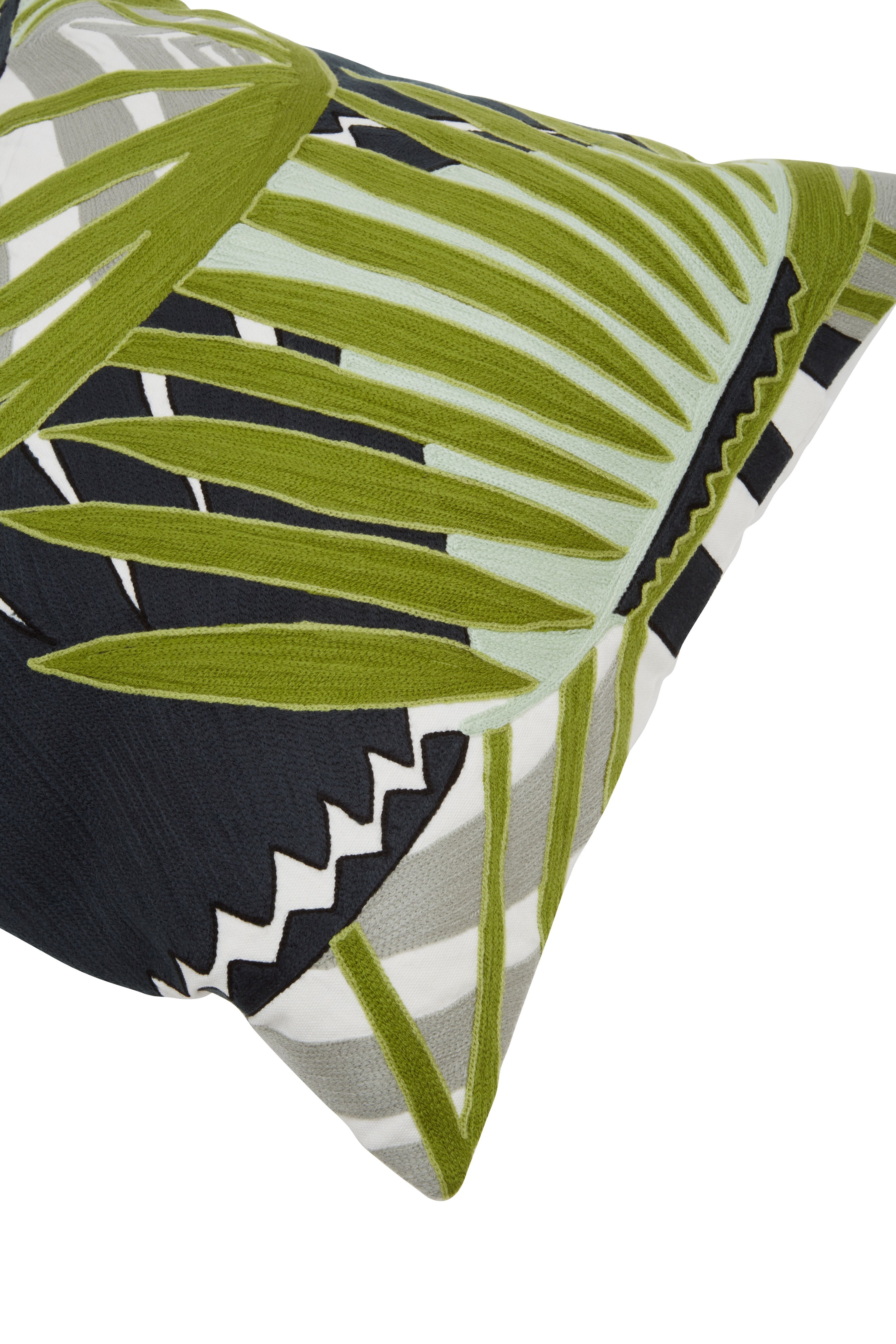 Cuscino verde botanico Bosie Ozella