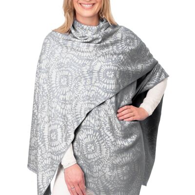 Susanna FB199 Batik Print Wrap Grey