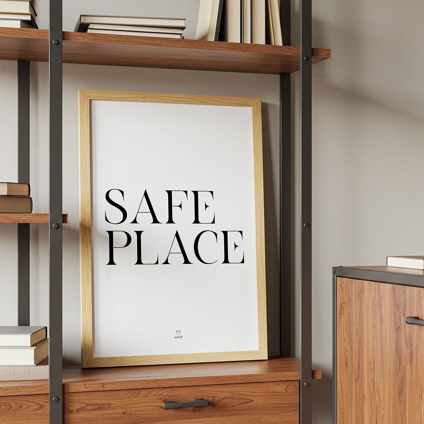 Póster de Lugar Seguro - papel reciclado de 300 g/m²