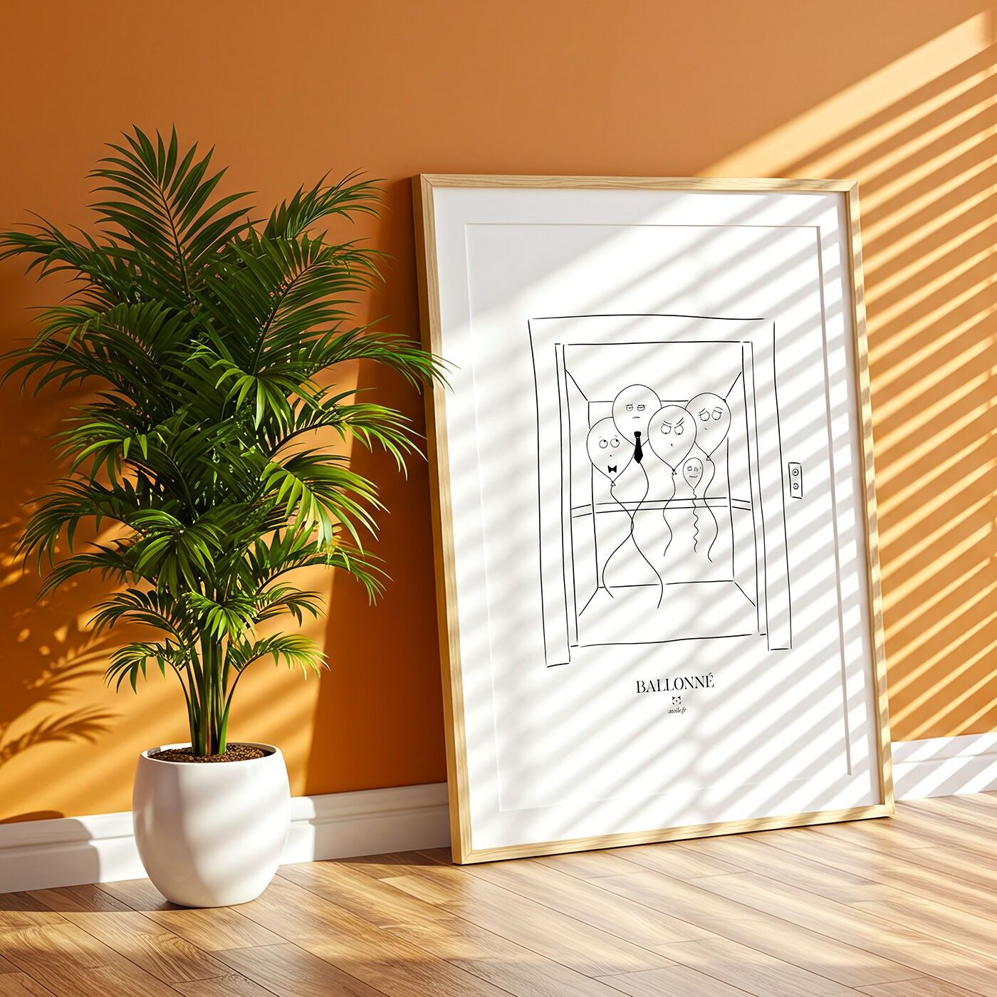 Poster umoristico per il bagno: Gonfiore - Gonfio - Carta riciclata da 300 g/m²