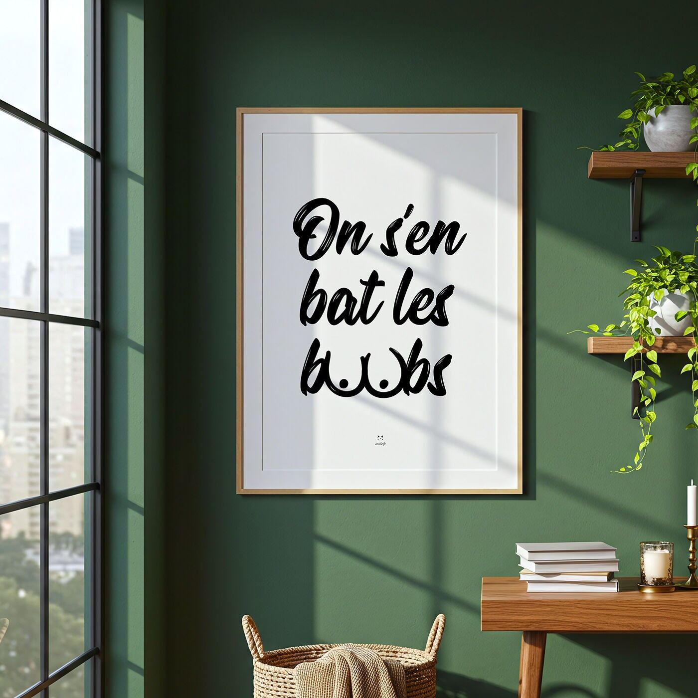 Poster divertente per le donne - Non ci importa niente del seno - Carta riciclata da 300 g