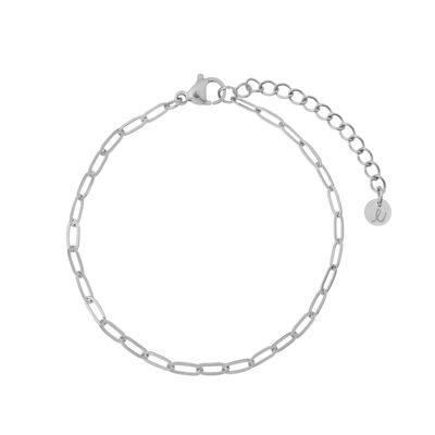 BRACCIALE LINK BASE - ADULTO - ARGENTO