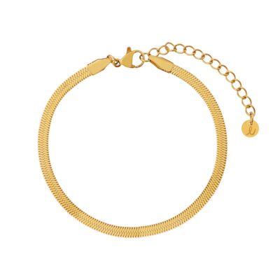 Bracelet basic flat - adult - gold
