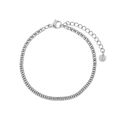 Bracelet basic chain - adult - silver