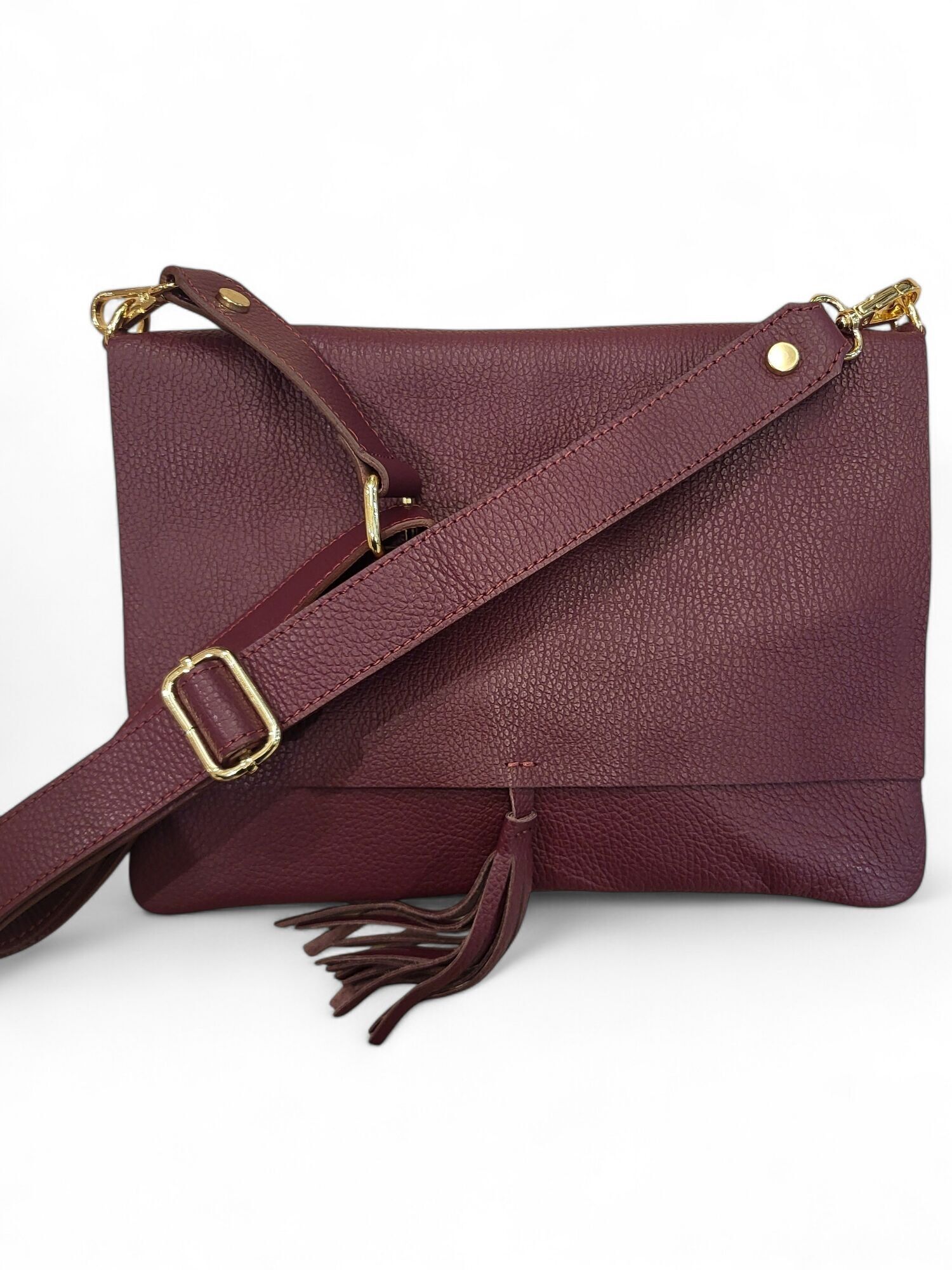 Sacco in pelle NEW LUNA Bordeaux