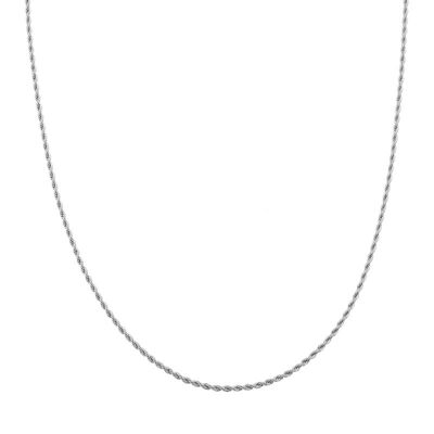 COLLIER BASIC TWISTED - ADULTE - ARGENT