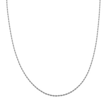COLLIER BASIC TWISTED - ADULTE - ARGENT