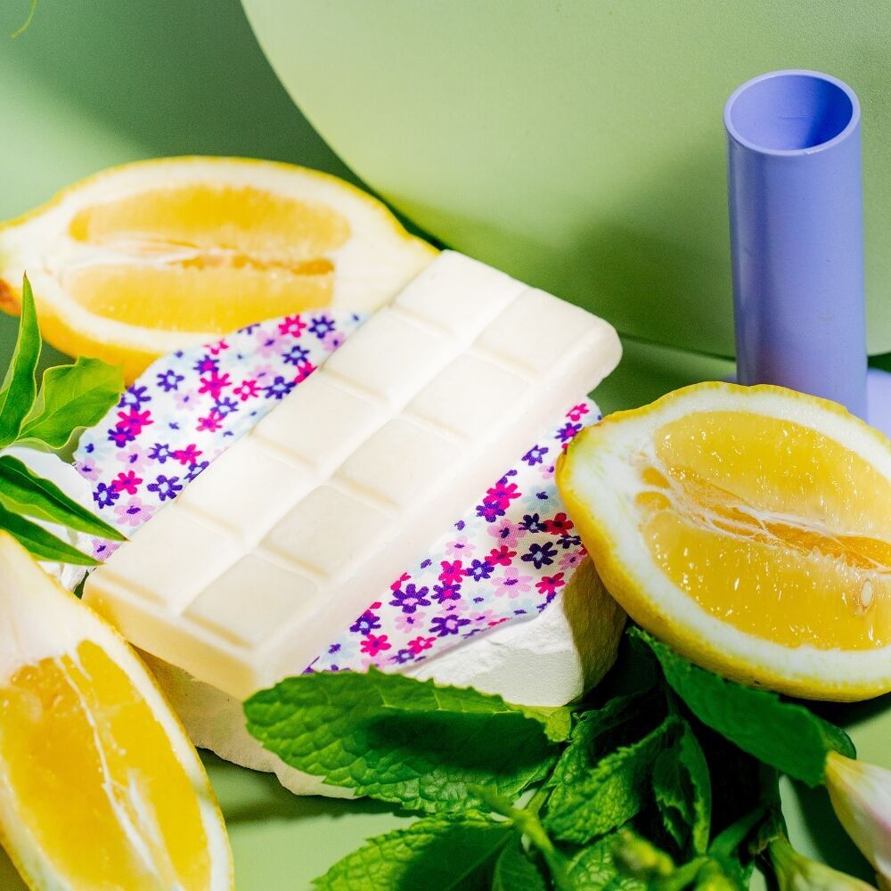 Verbena scented melting tablet