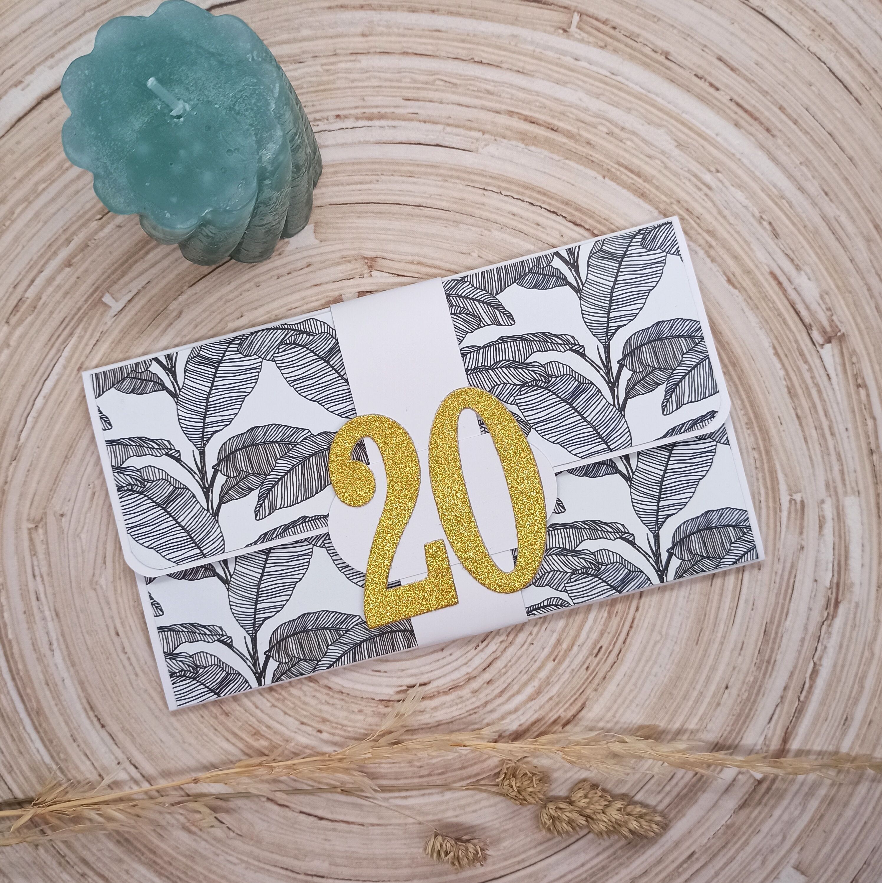 20th birthday money holder card - jungle
