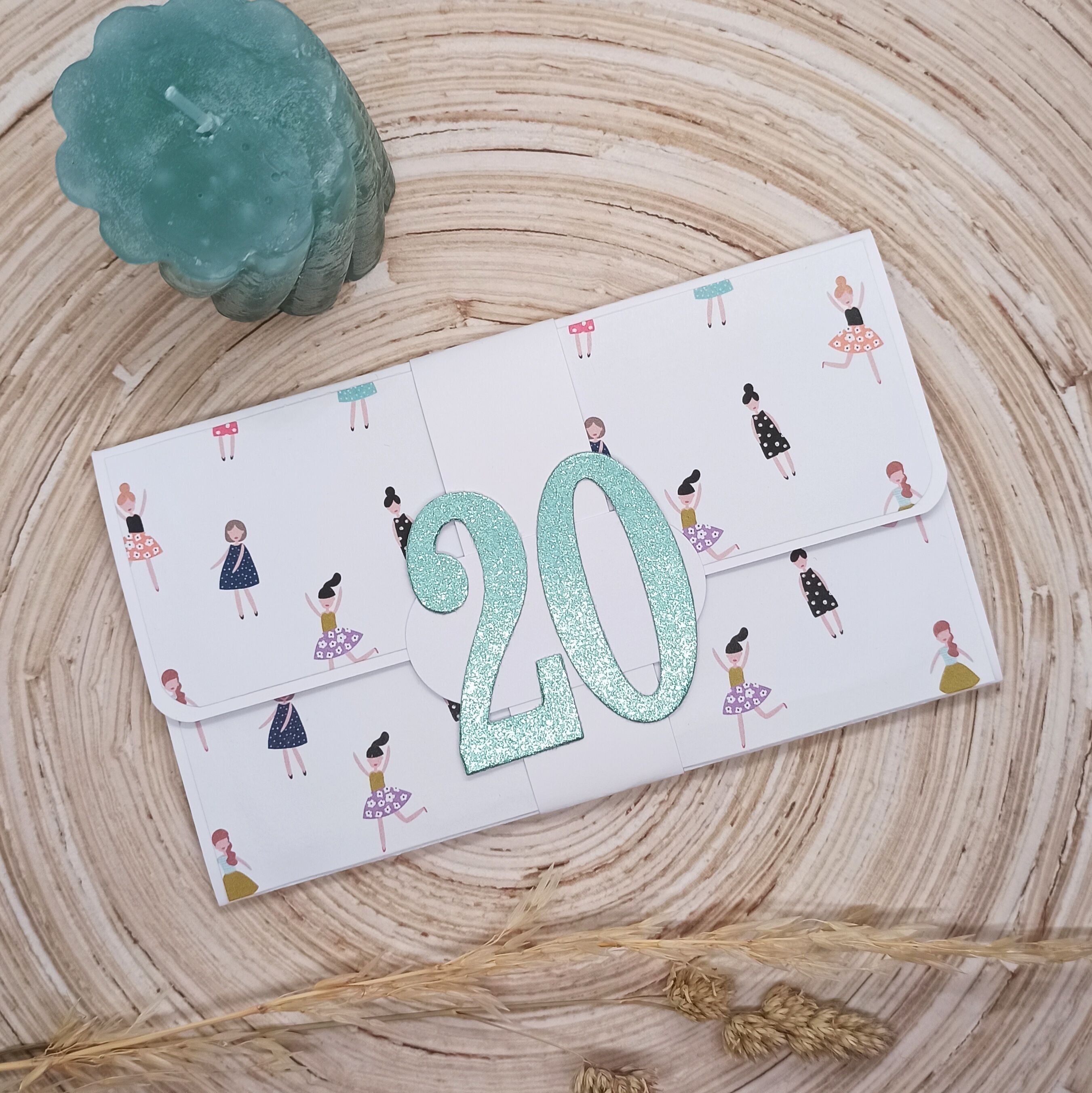 20th Birthday Money Holder Card - Ladies