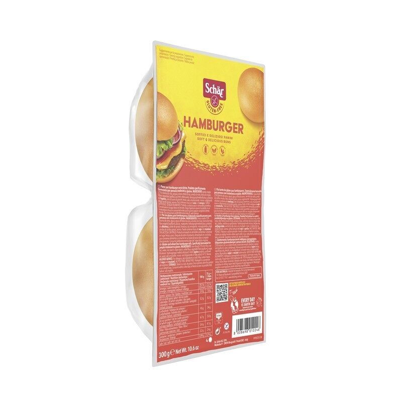 Hamburger bun 4x75g 300g Schar