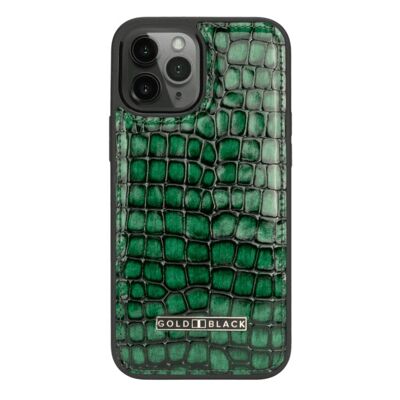 iPhone 12 Pro Max leather sleeve Milano Green