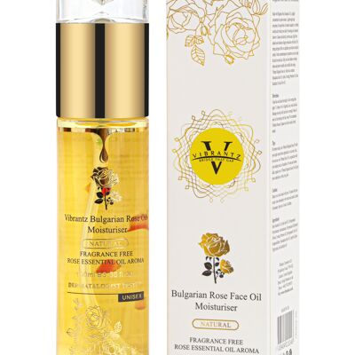 Vibrantz Bulgarian Rose Face Moisturiser Serum – Anti-Aging Face Moisturizer – Fragrance Free, VEGAN, UNISEX, DERMATALOGIST Tested – All Skin