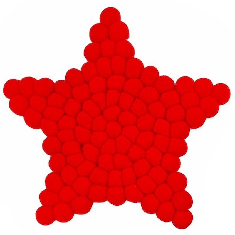 Stella sottopentola, rossa