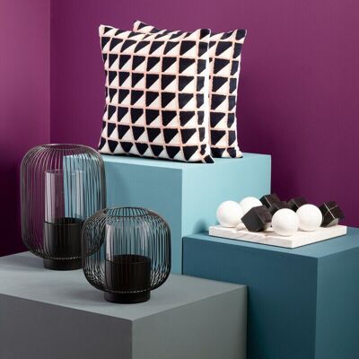 Bosie Ozella Grid Design Cushion