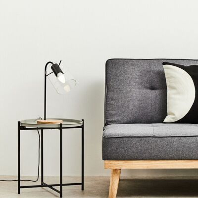 Bosie Ozella Black And White Semi Circular Design Cushion