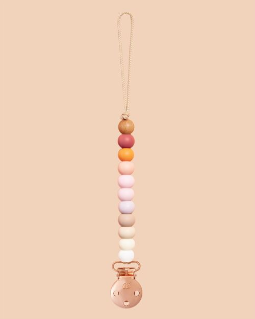 Muted Rainbow Sienna Dummy Clip in Rose Gold