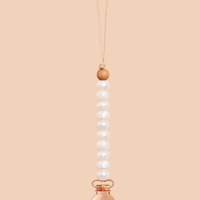 Pearl Sienna Dummy Clip in Rose Gold