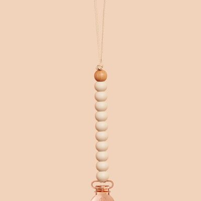 Cream Sienna Dummy Clip in Rose Gold