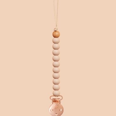 Oatmeal Sienna Dummy Clip in Rose Gold