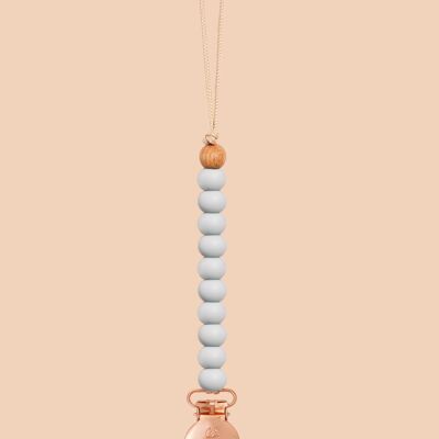 Cloud Grey Sienna Dummy Clip in Rose Gold