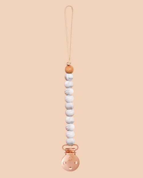 Marble Sienna Dummy Clip in Rose Gold