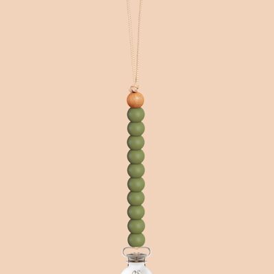 Hunter Green Sienna Dummy Clip in Silver