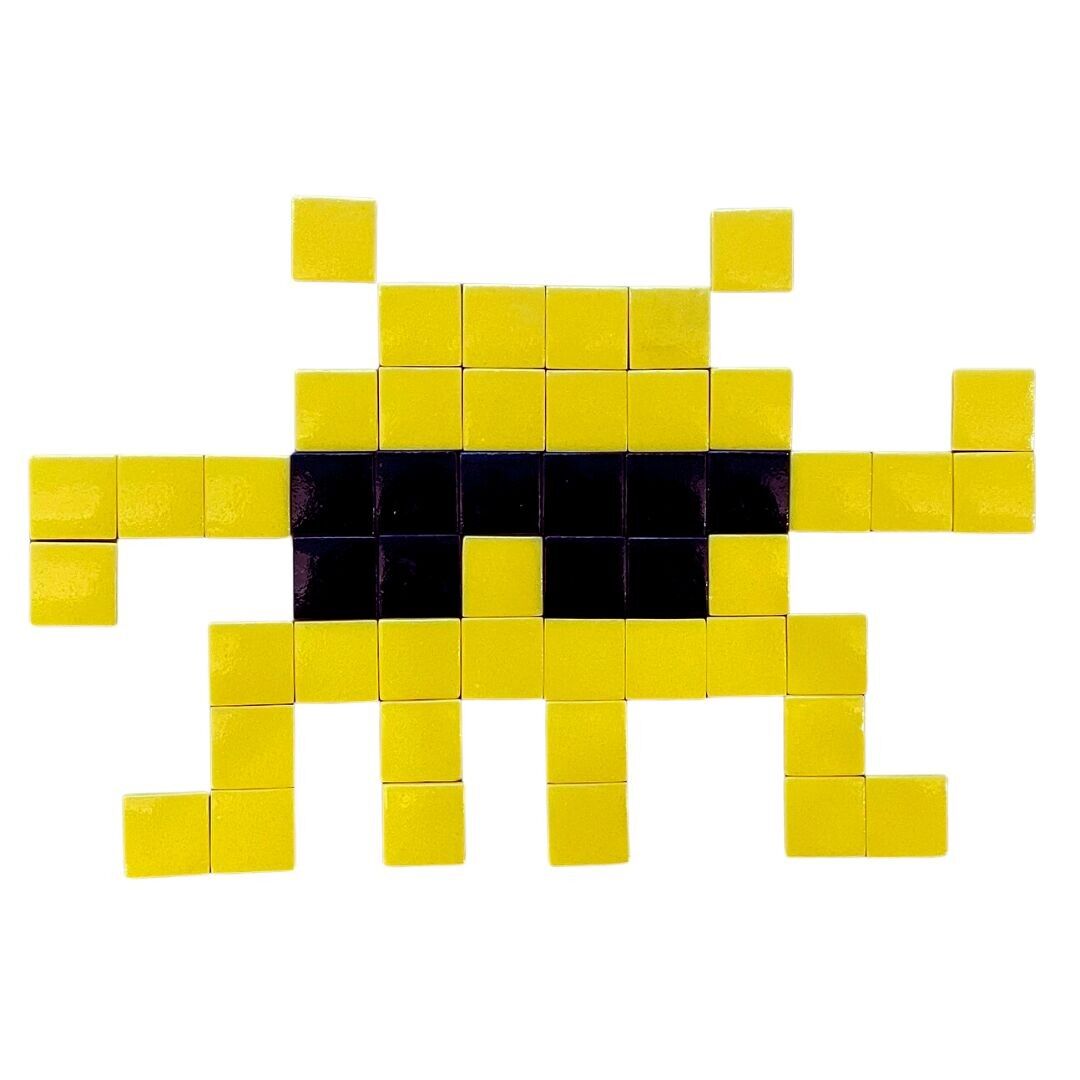 Kit mosaïque &quot;Fonzie&quot; jaune - Space Invader