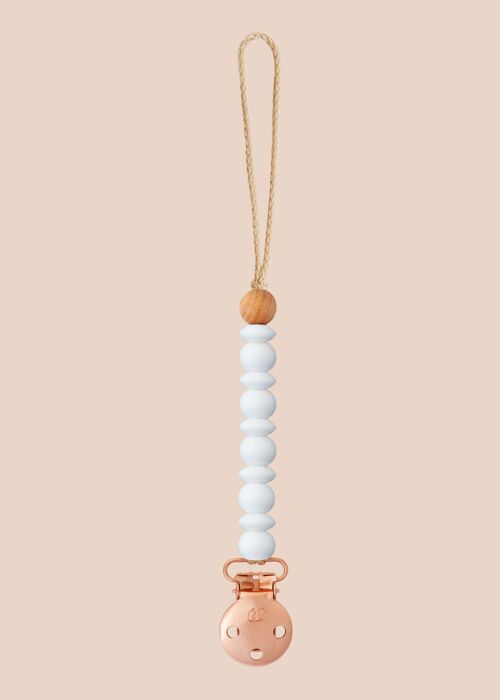 Luna White Dummy Clip in Rose Gold