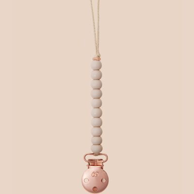 Luxe Oatmeal Dummy Clip in Rose Gold