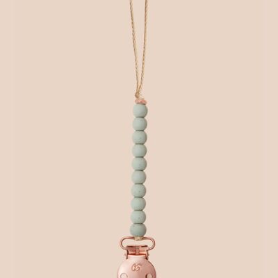 Luxe Concrete Speckled Dummy Clip in Rose Gold