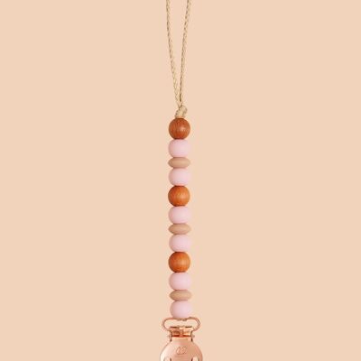 Blush & Oatmeal Remi Dummy Clip (rose gold)